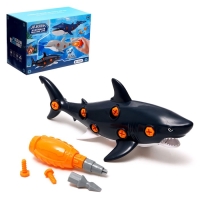 Конструктор винтовой &laquo;Акула&raquo;, с отвёрткой, 18 элементов