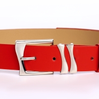 Ремень женский, ширина 3,3 см, пряжка металл, цвет красный Ремень женский, ширина 3,3 см, пряжка металл, цвет красный