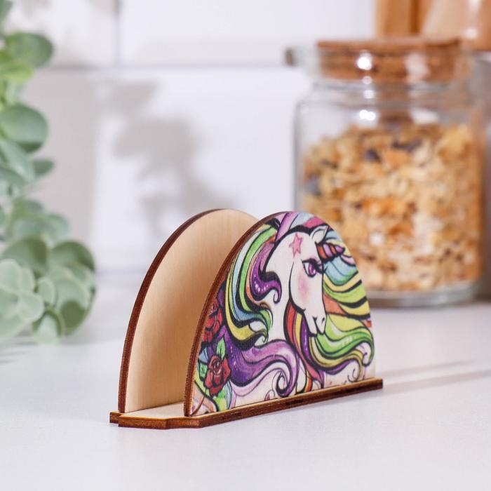 Салфетница "Единорог", 13,5&times;3,1&times;6 см