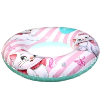Круг надувной «Кошечка Мари», для плавания, 55 см., детский, цвет розовый Круг надувной «Кошечка Мари», для плавания, 55 см., детский, цвет розовый