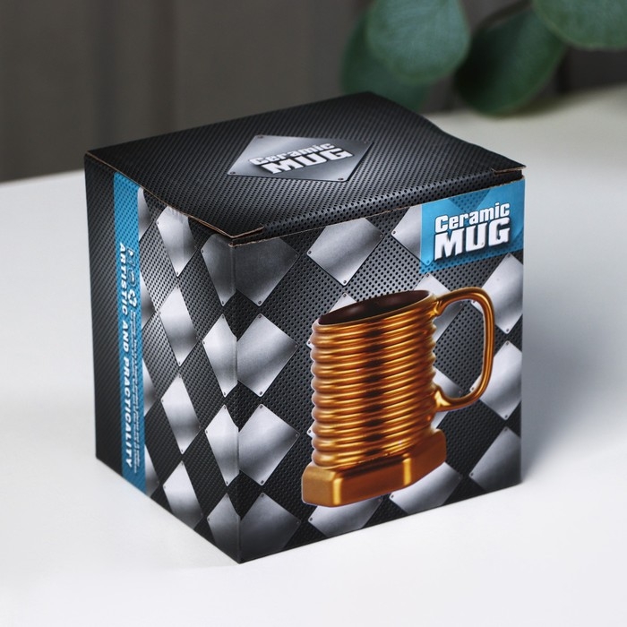 Кружка керамическая &laquo;Болт&raquo;, 350 мл, цвет МИКС