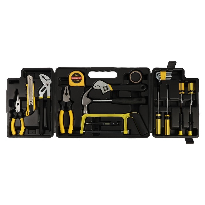 Набор инструментов в кейсе ЛОМ, универсальный, 21 предмет Набор инструментов в кейсе ЛОМ, универсальный, 21 предмет