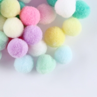 Текстильные детали для декора «Бомбошки», набор 80 шт., размер 1 шт. — 1,5 см, цвет МИКС Текстильные детали для декора «Бомбошки», набор 80 шт., размер 1 шт. — 1,5 см, цвет МИКС