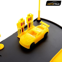 Парковка детская &laquo;Гараж&raquo;, в наборе 1 машинка, наклейки, дорожные знаки