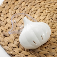 Контейнер для хранения чеснока, 9&times;8,3&times;6,2 см, пластик, белый