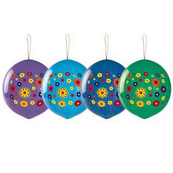 Шар латексный 18" &laquo;Цветы&raquo;, панч-болл, набор 25 шт., цвета МИКС