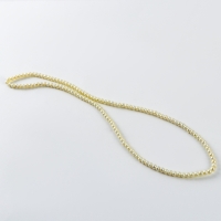 Бусины из стекла, набор 140 шт., размер 1 шт. &mdash; 6 мм, цвет белое золото