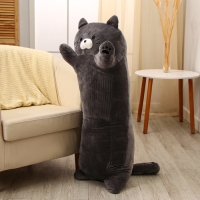 Мягкая игрушка-подушка &laquo;Котёнок&raquo;, 110 см, цвет тёмно-серый