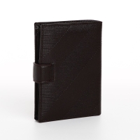 Портмоне мужское на магните, 3 в 1, для купюр, автодокументов и паспорта, цвет коричневый