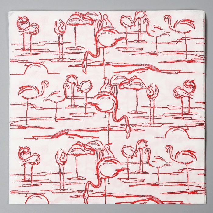 Салфетки бумажные «Фламинго», в наборе 20 шт. Салфетки бумажные «Фламинго», в наборе 20 шт.