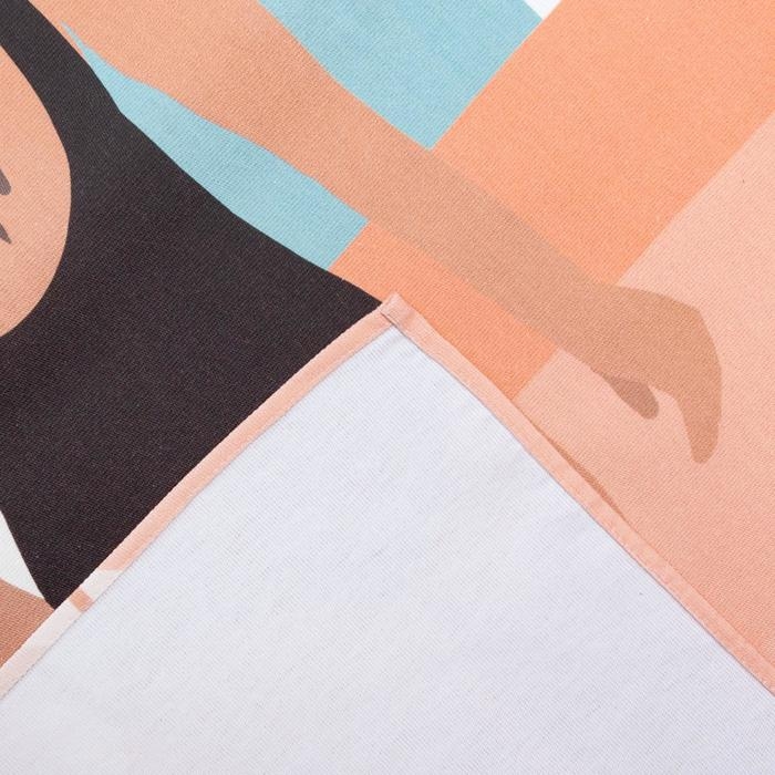 Полотенце пляжное Этель &laquo;Девушка в купальнике&raquo; 96х146 см, 100% хлопок