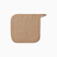 Прихватка Этель ECO, цв. бежевый, 19х19 см, 70% хл, 30% лён, ватин 250 г/м2