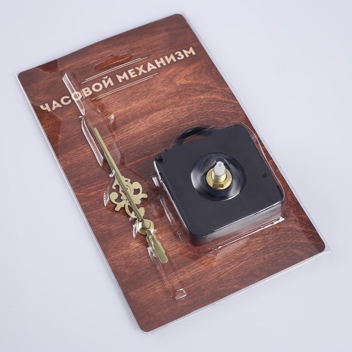 Часовой механизм со стрелками Часовой механизм со стрелками "Соломон-18", плавный ход, шток 16 мм, стрелки 51/69/74 мм