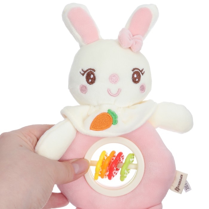 Игрушка-погремушка мягкая &laquo;Милая зайка&raquo;, Крошка Я