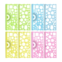 Набор трафаретов, 2 штуки, пластик, Геометрические фигуры МИКС Набор трафаретов, 2 штуки, пластик, Геометрические фигуры МИКС