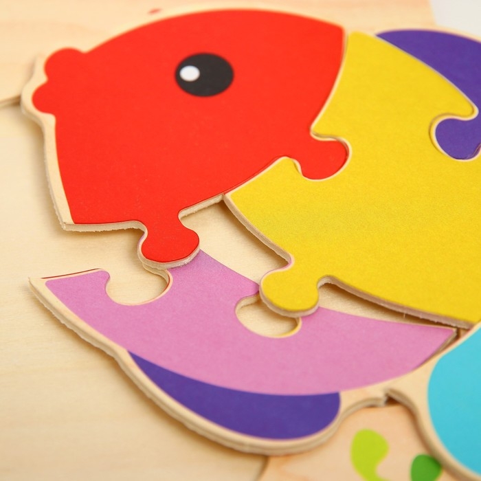 Игрушка развивающая пазл &laquo;Рыбка&raquo; 0,3&times;15&times;15 см