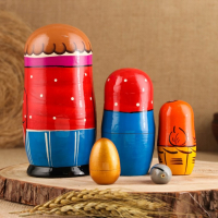 Матрёшка &laquo;Курочка Ряба&raquo;, сюжетная, 5 кукольная, 13,5 - 15 см., микс