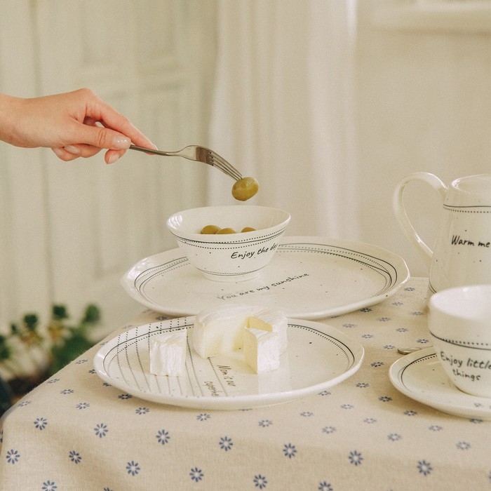 Набор салатников фарфоровых SL Home &laquo;Милый дом&raquo;, 250 мл, d=12 см, цвет белый