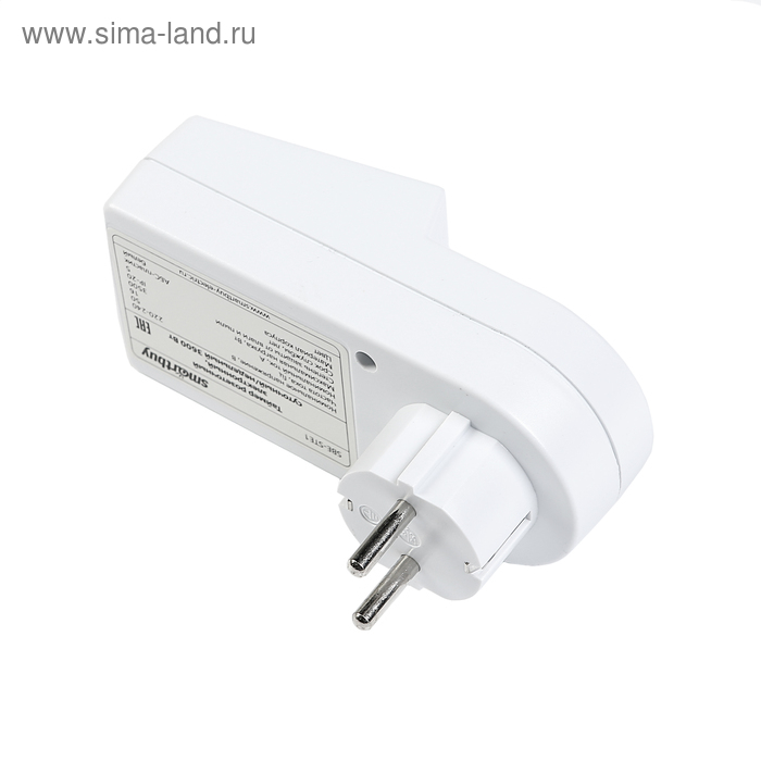 Таймер розеточный Smartbuy, электронный, 3500 Вт, недельный+суточный Таймер розеточный Smartbuy, электронный, 3500 Вт, недельный+суточный