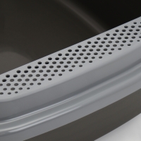 Туалет Айша XL с бортом 64 х 44 х 21 см серый FIX Туалет Айша XL с бортом 64 х 44 х 21 см серый FIX