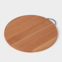 Доскa рaзделочнaя Adelica, с метaллической ручкой, d=25 см, толщина 1,7 см, бук