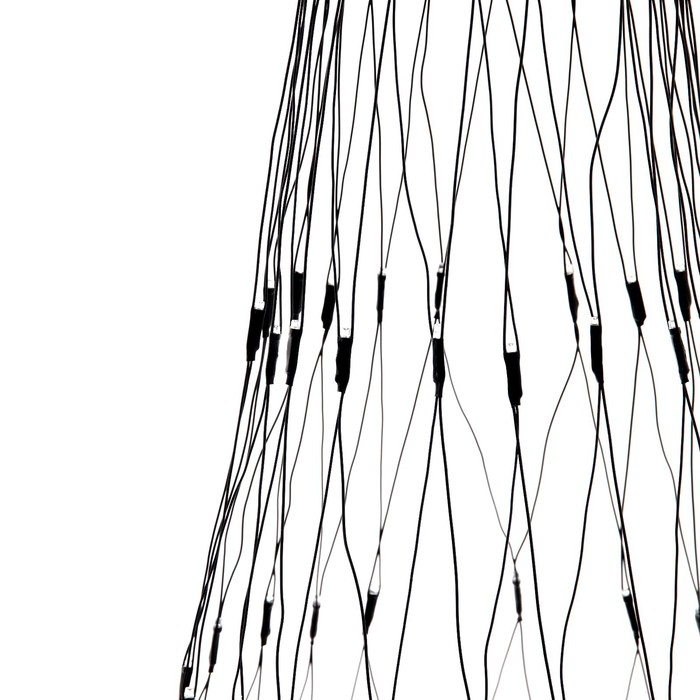 Гирлянда «Сеть» d=1.5 м с кольцом на ёлку, IP20, тёмная нить, 204 LED, свечение мульти, 8 режимов, 220 В Гирлянда «Сеть» d=1.5 м с кольцом на ёлку, IP20, тёмная нить, 204 LED, свечение мульти, 8 режимов, 220 В