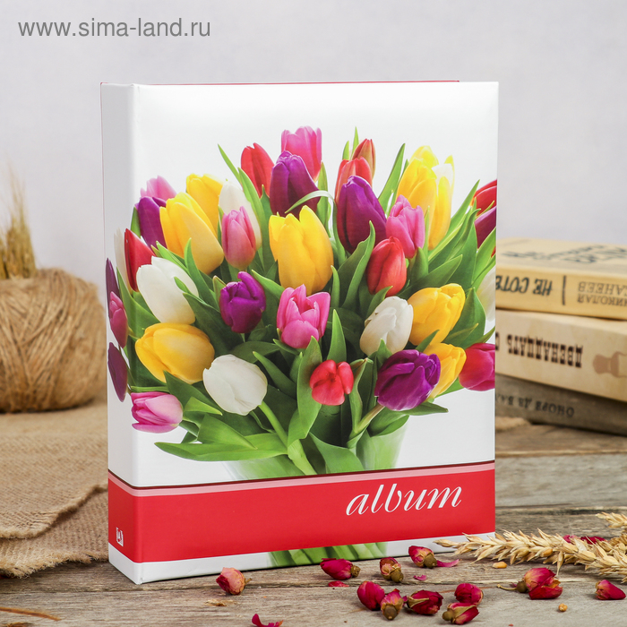 Фотоальбом на 200 фото 10х15 см Image Art серия  005 IA цветы   МИКС