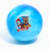 Мяч детский Paw Patrol &laquo;Вперед&raquo;, 16 см, 50 г, мрамор, МИКС