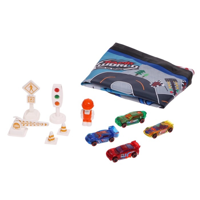 Игровой набор &laquo;Город&raquo;, с машинками и ковриком-сумкой