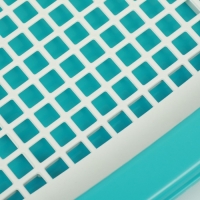 Туалет для собак, 57 х 42 х 16 см, белый/голубой