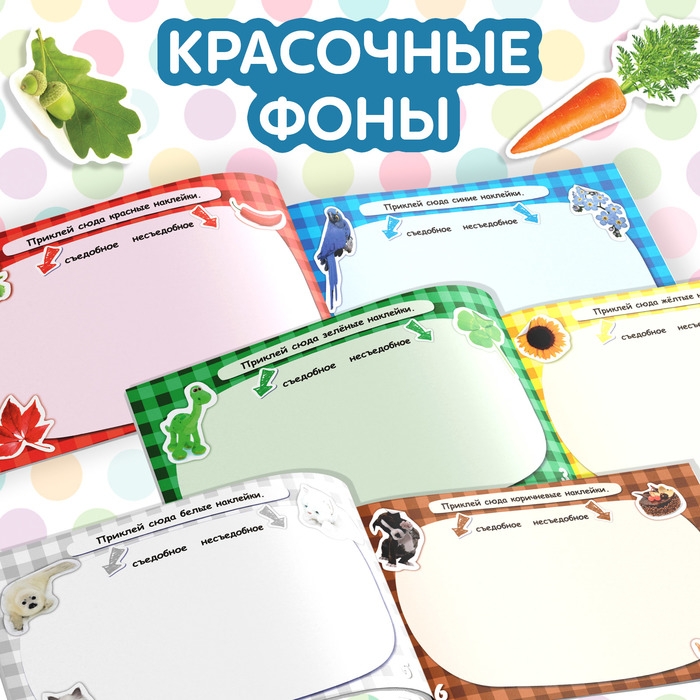 100 наклеек &laquo;Цвета&raquo;, 12 стр.