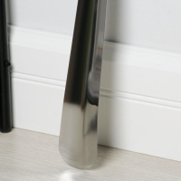 Ложка для обуви Доляна, с кольцом, металлическая, 45&times;4,5 см, нержавеющая сталь