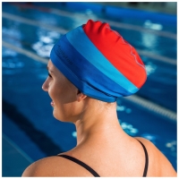 Шапочка для плавания взрослая ONLYTOP «Море-закат», тканевая, обхват 54-60 см Шапочка для плавания взрослая ONLYTOP «Море-закат», тканевая, обхват 54-60 см
