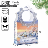 Коробка новогодняя складная &laquo;Зимняя сказка&raquo; 12.3 х 21 х 5.3 см, Новый год