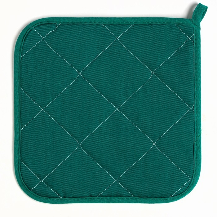 Прихватка "Сhristmas greetings", 19х19 см, цвет МИКС, саржа,100% х/л, ватин 250г/м2