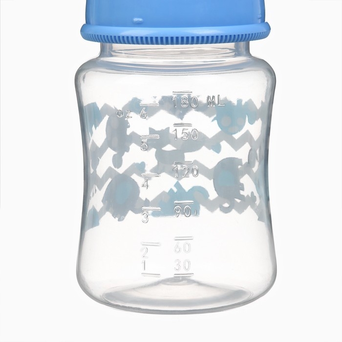 Бутылочка для кормления, ШГ &Oslash;50 180мл., цвет голубой