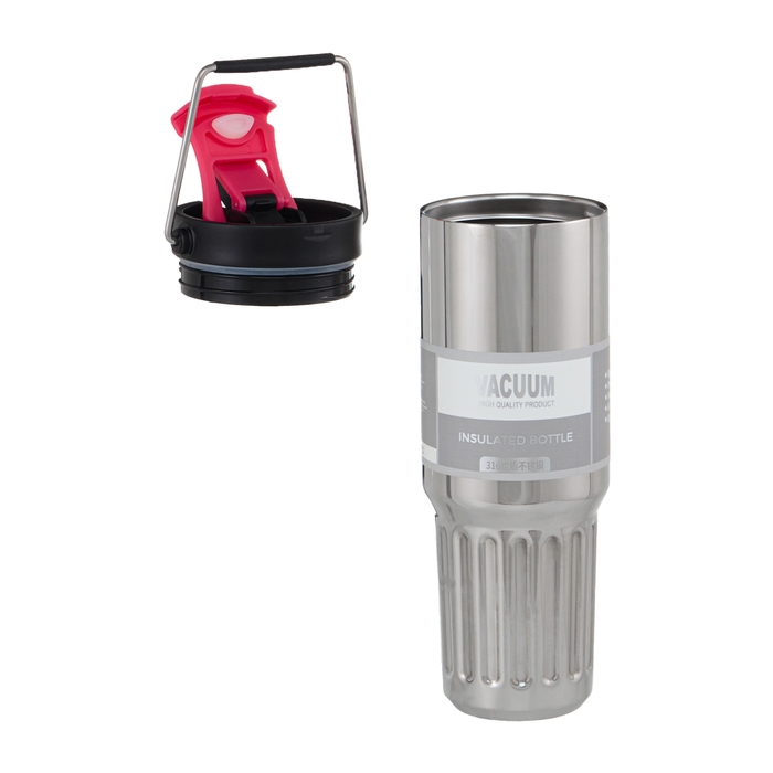 Термокружка, 1 л, с ручкой, сохраняет тепло 8 ч