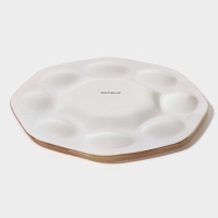 Подставка стеклянная для яиц Доляна &laquo;Со светлой Пасхой&raquo;, d=21 см, 8 ячеек