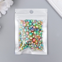 Бусины для творчества пластик "Круглые. Градиент. Русалка зелёное ассорти" d=3-8мм, н-р 10гр Бусины для творчества пластик "Круглые. Градиент. Русалка зелёное ассорти" d=3-8мм, н-р 10гр