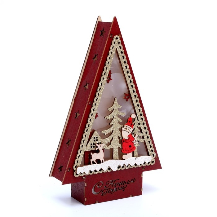 Новогодний декор с подсветкой «С новым годом» 14 × 4 × 22,5 см Новогодний декор с подсветкой «С новым годом» 14 × 4 × 22,5 см