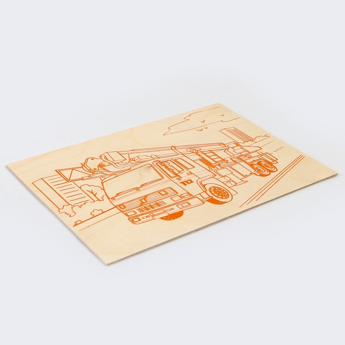 Основы для выжигания «Пожарная машина» 30х21 см Основы для выжигания «Пожарная машина» 30х21 см