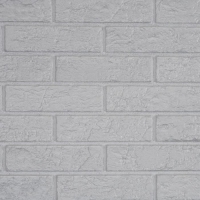Панель ПВХ кирпич Белоснежный, 485х960 Панель ПВХ кирпич Белоснежный, 485х960