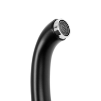 Cмеситель для кухни "Эверест" B59-0256, однорычажный, высокий излив, на гайке, черный Cмеситель для кухни "Эверест" B59-0256, однорычажный, высокий излив, на гайке, черный