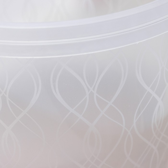 Контейнер пищевой, 8 л, прозрачный, ручки микс