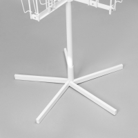 Буклетница вращающаяся для открыток, напольная, 108 карманов (54 А5, 54 А6), 55,8&times;61,4&times;173,3 см, цвет белый