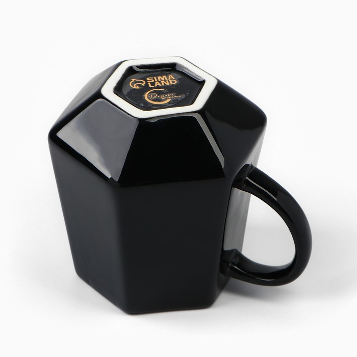 Кружка керамическая &laquo;Мечтай&raquo;, 300 мл, цвет чёрный