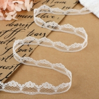 Кружево капроновое, 15 мм &times; 10 &plusmn; 1 м, цвет белый