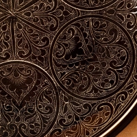 Ляган Риштанская Керамика "Узоры", 28 см, МИКС