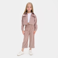 Костюм для девочки KAFTAN "Velvet", размер 30 (98-104), цвет кофе