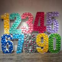 Каркас для аэромозаики &laquo;Цифра 9&raquo;, Белый, 100 см, 1 шт.